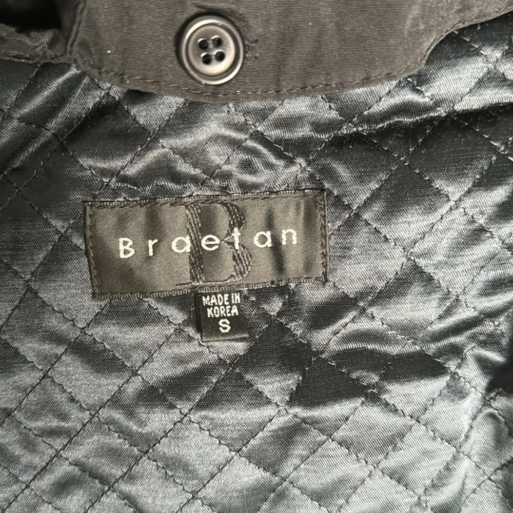 Women's Braetan Wool Blend Black Dress Coat Size S